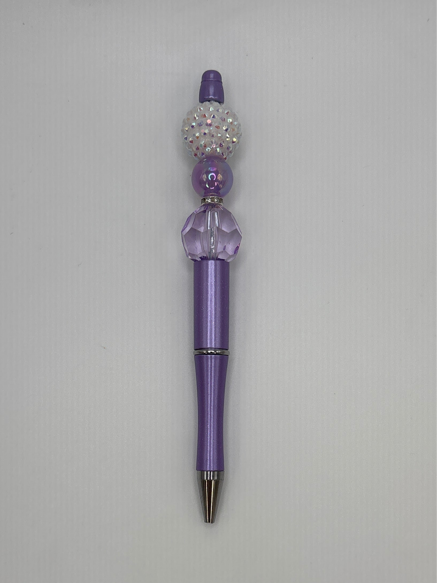 Purple Crystal Glam Beaded Pen – Sparkle & Shine Glam Pen