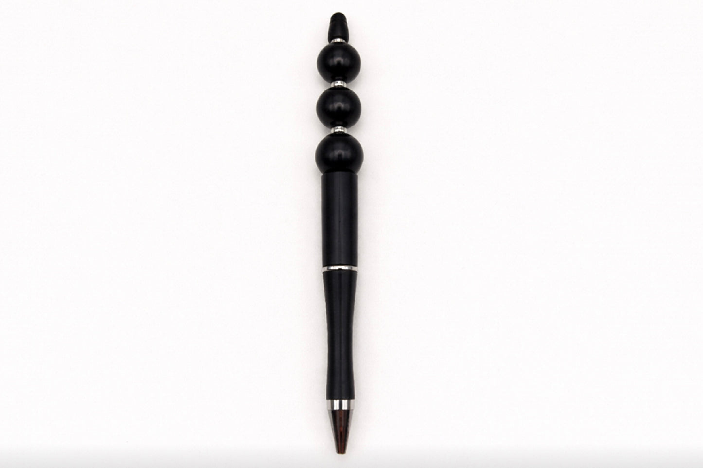 Matte Black Beaded Pen – Sleek Minimalist Men’s Writing Pen