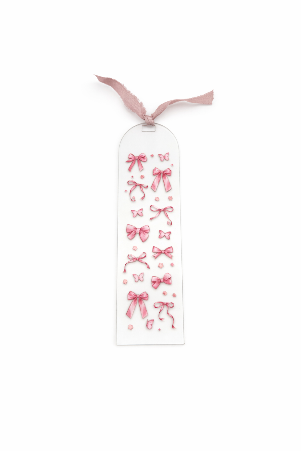 Pink Bows & Butterflies Acrylic Bookmark 🎀🦋