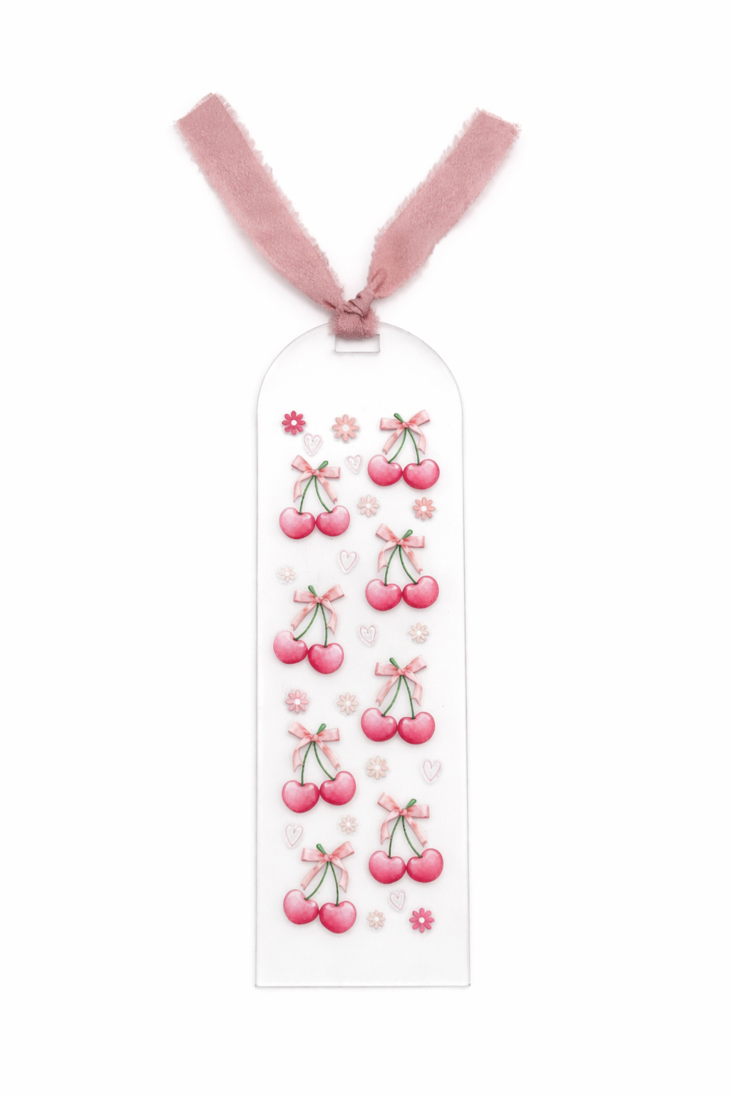 Pink Cherry Dreams Acrylic Bookmark 🍒✨