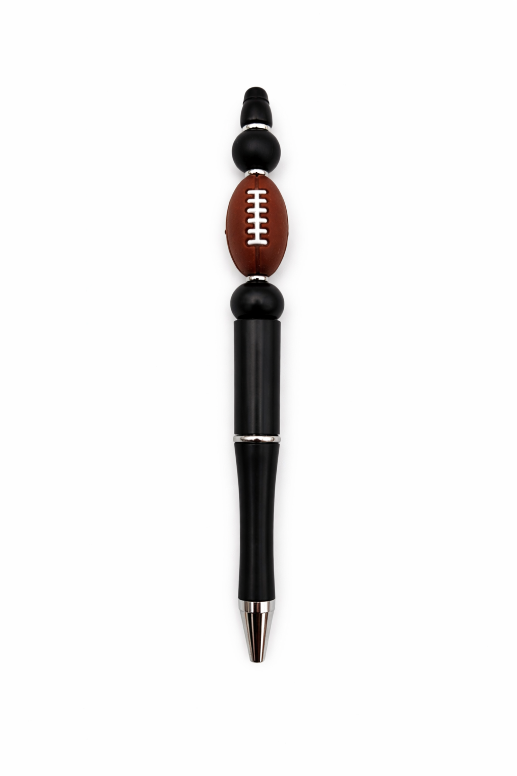 Football Beaded Pen – Game Day Writing Pen for Sports Fans
