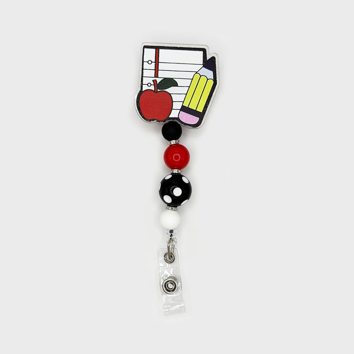 Notebook & Pencil Badge Reel