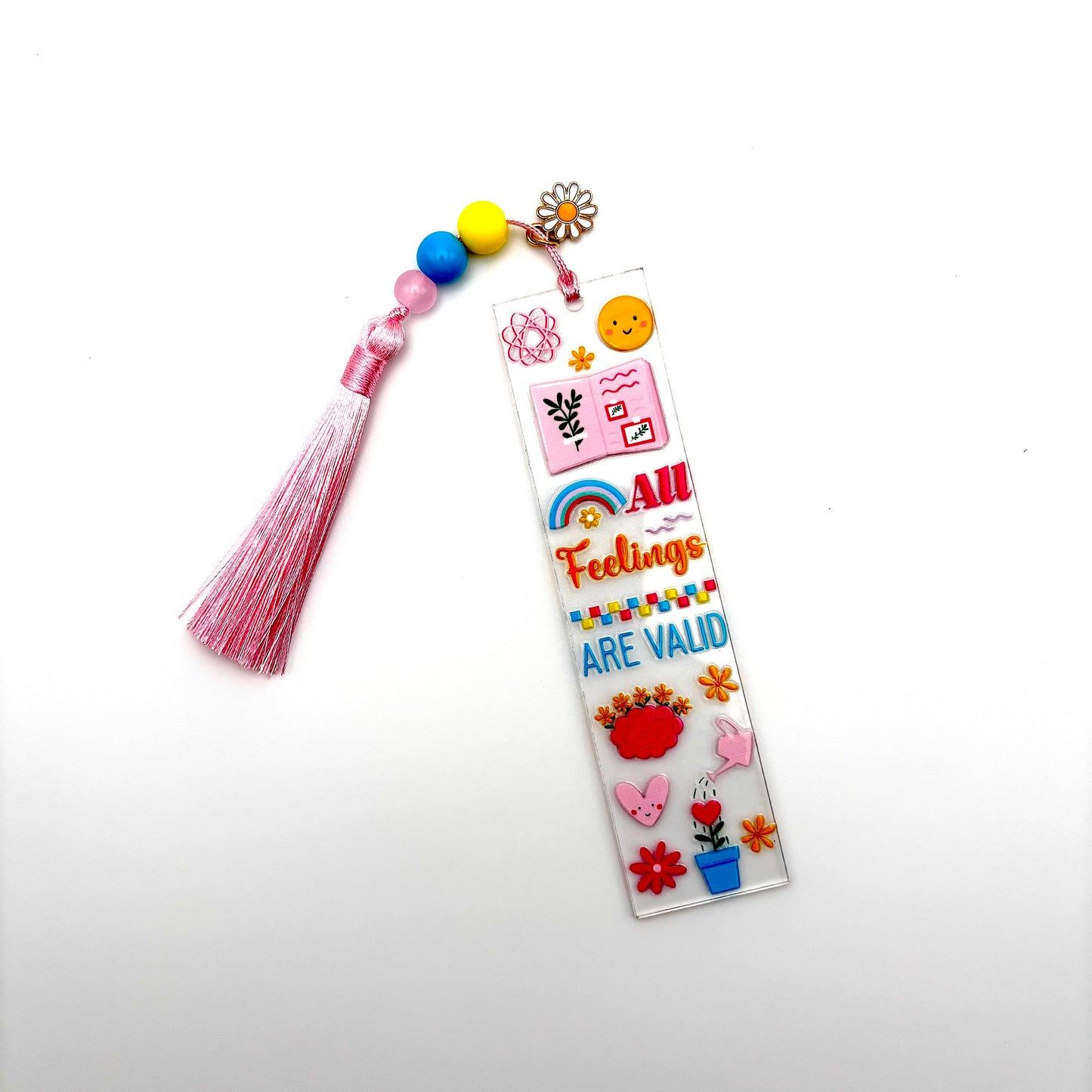 All Feelings Are Valid Beaded Bookmark