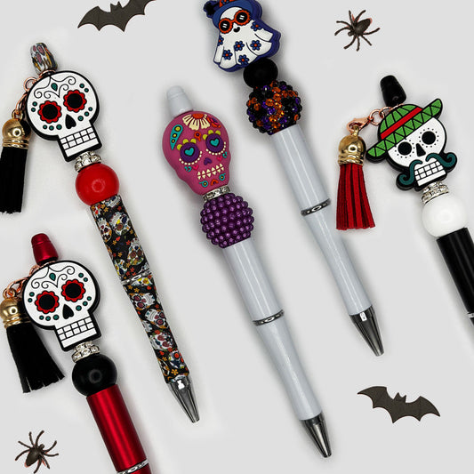 Spooky Sparkle: Halloween Beaded Pens & Badge Reels to Make Your Season Shine