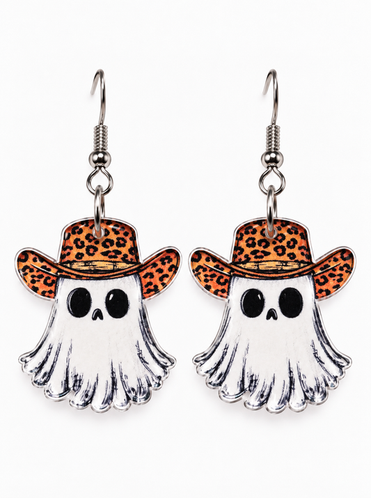Cowgirl Ghost Acrylic Earrings