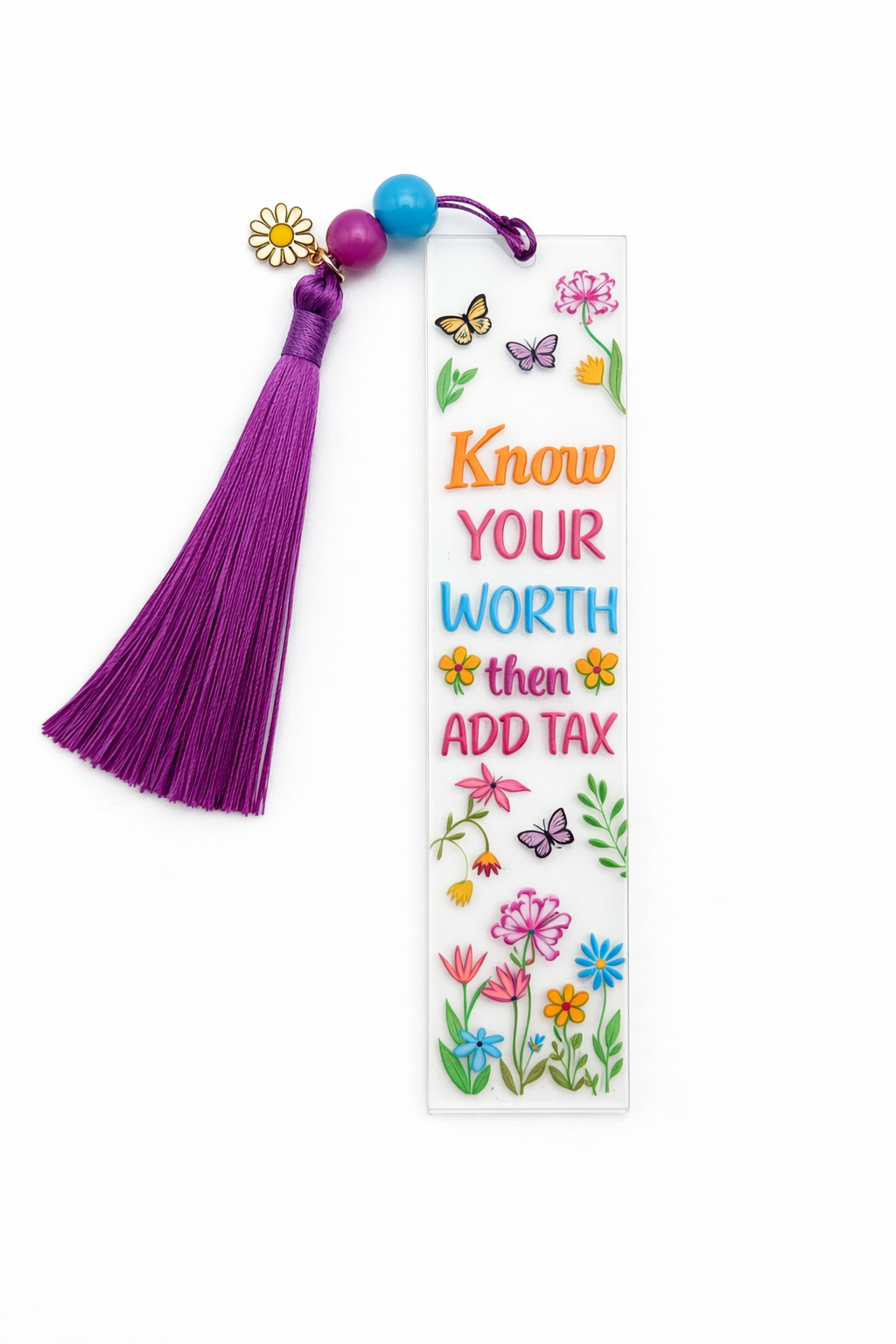 Know Your Worth Add Tax Bookmark