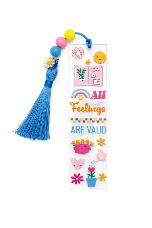 All Feelings Are Valid Beaded Bookmark