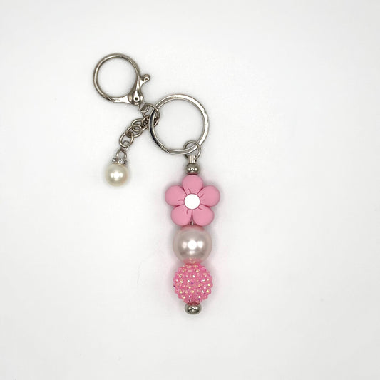 Pink Daisy Key Chain