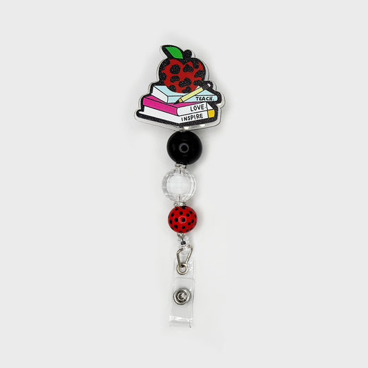 Teach Love Inspire Apple Badge Reel