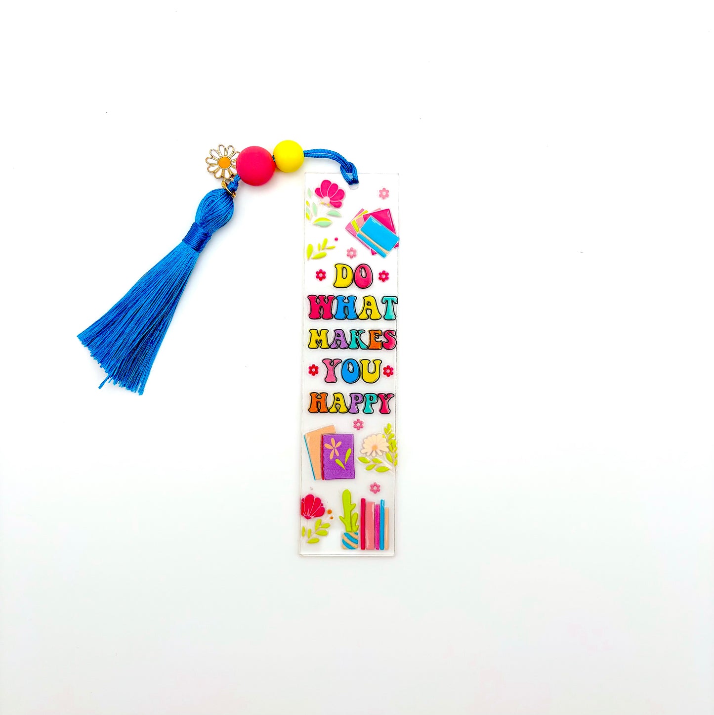 Do What Makes You Happy Beaded Bookmark