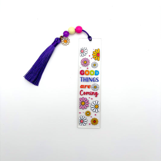 Good Things Are Coming Daisy Bookmark