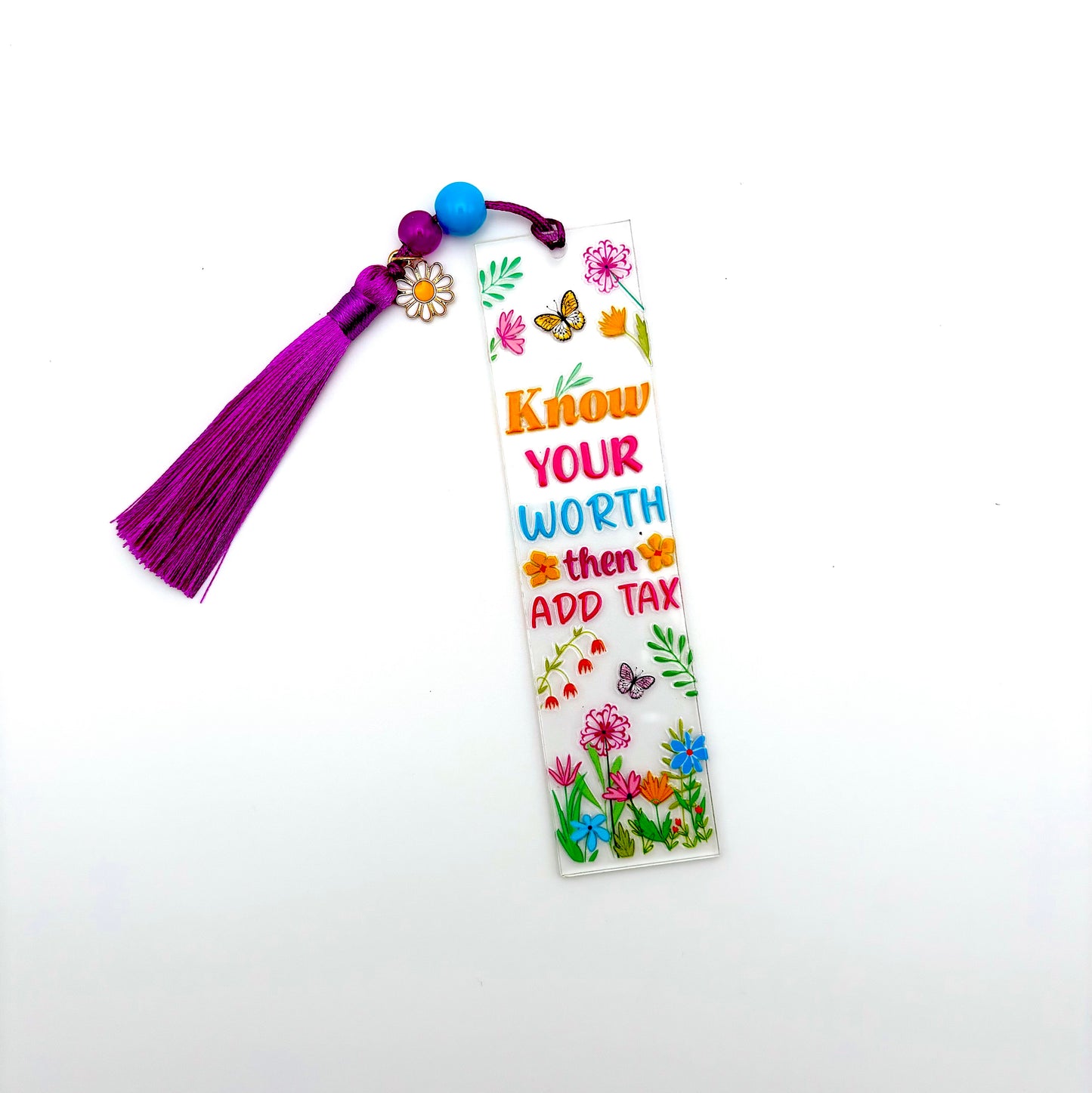 Know Your Worth Add Tax Bookmark