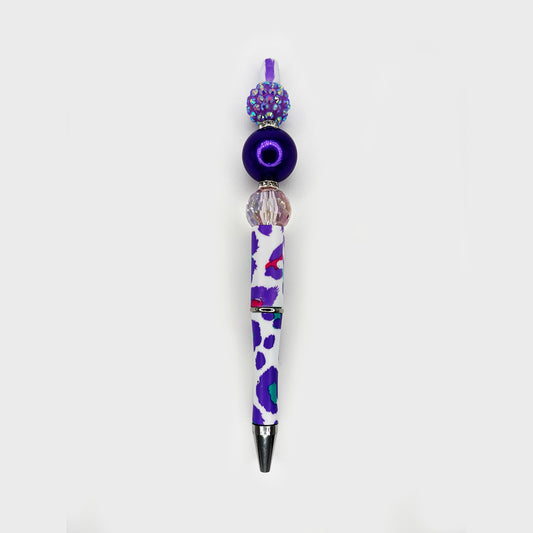Purple Pop Animal Print Pen